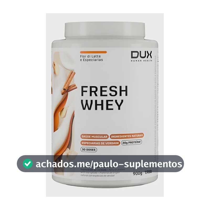 Proteina Freshwhey Fior Di Latte E Especiarias Em Pote De 900g