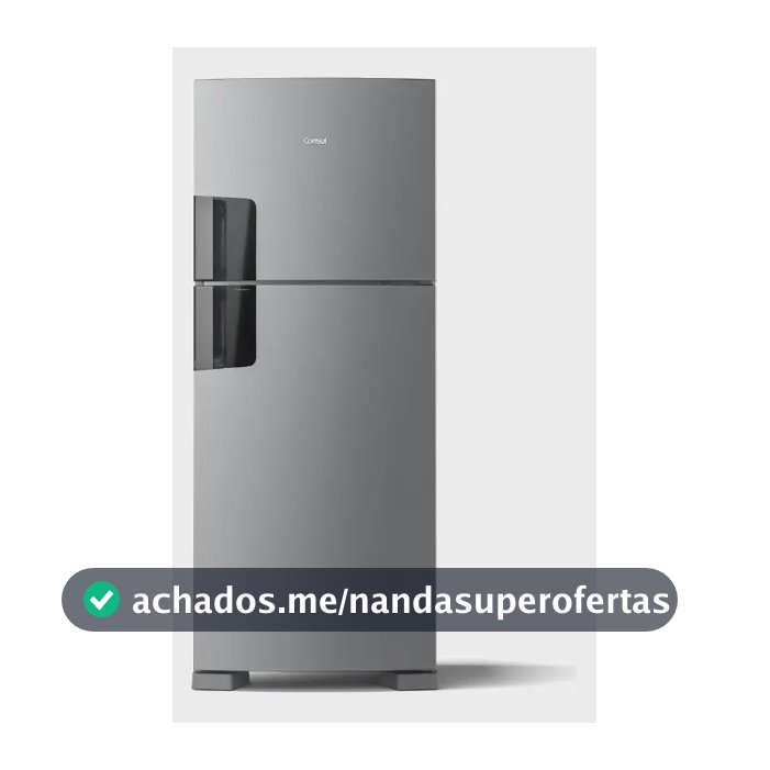 Geladeira Consul Frost Free 412 Litros Duplex Inox - CRM50MK
