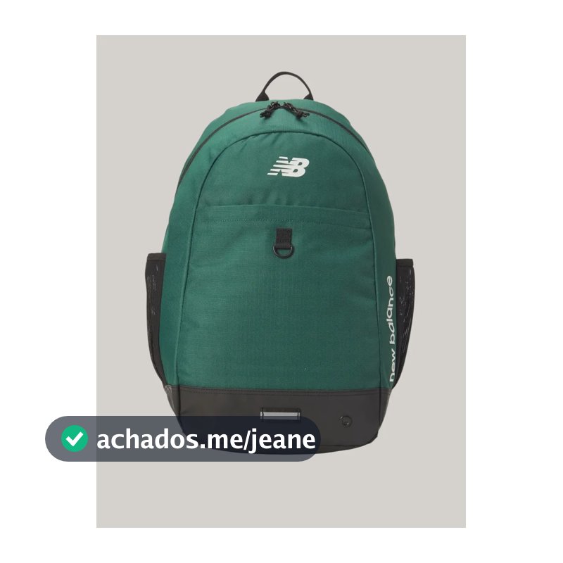 Mochila Unisex New Balance Active Verde Floresta Liso