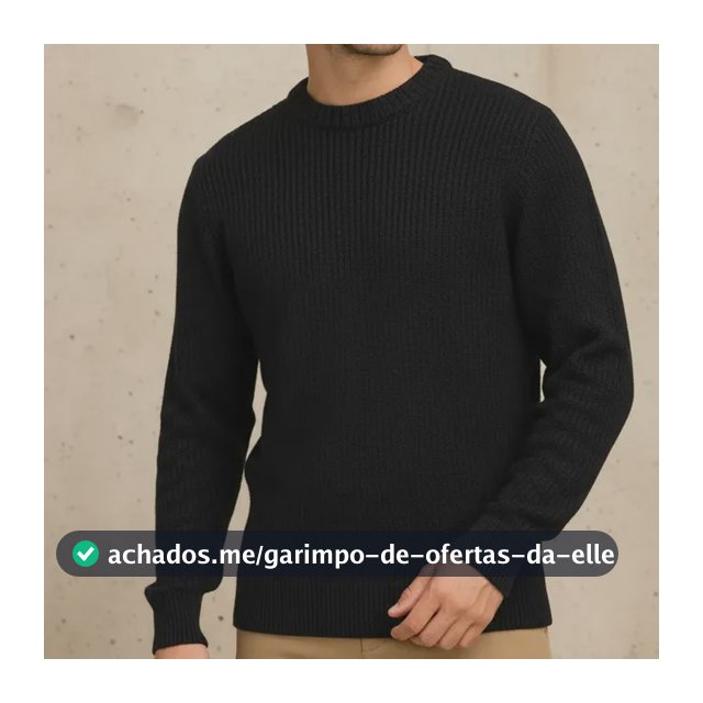 Suéter Blusa De Tricot Masculino Liso Blusa Lã Masculina