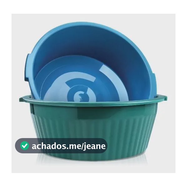 Bacia Multiuso Plástico Canelada Grande 32 Litros Arqplast Cor Verde