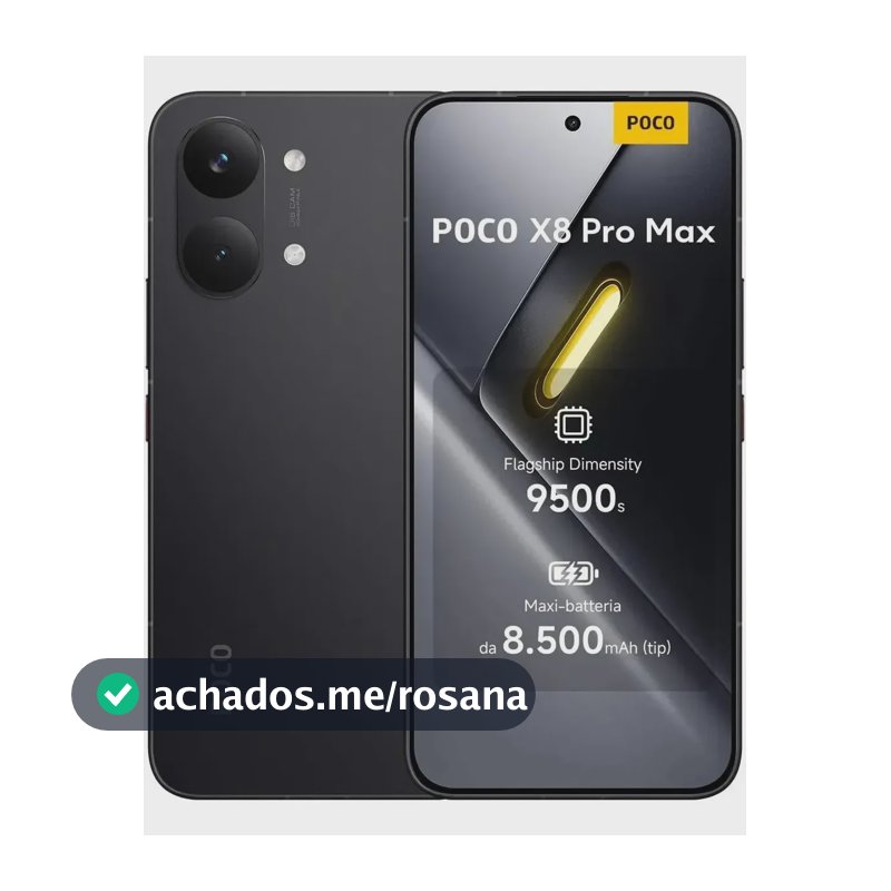 Celular Xiaomi Poco X8 Pro Max 12gb Ram 256gb - Global Preto Preto