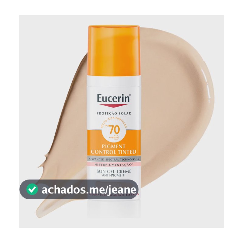 Protetor Solar Facial Sun Pigment Control Cor Claro FPS 70 50ml Eucerin