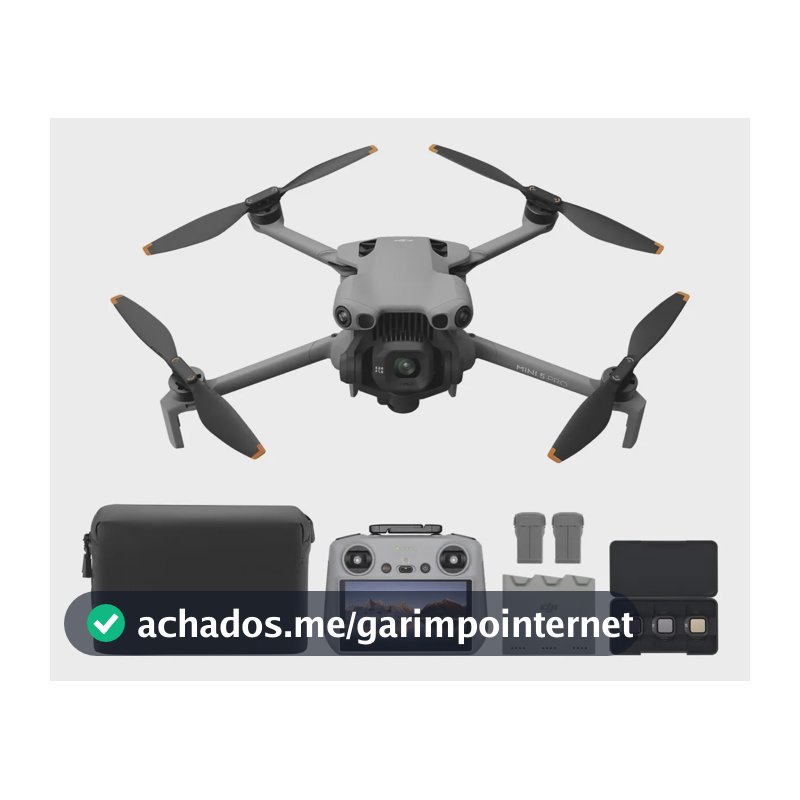 DJI Mini 5 Pro Combo Fly More Plus com controle DJI RC 2, drone com câmera 4k, sensor CMOS de 1 polegada, detecção de obstáculos, ActiveTrack 360°, Bateria de Longa Duração - DJI068