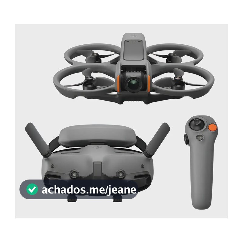 Drone DJI Avata 2 Fpv Fly More Combo 1x Bateria Cor Cinza