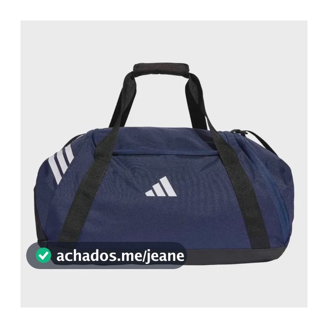 Mala Média Duffle Tiro adidas Azul-marinho Lisa Níquel Preto
