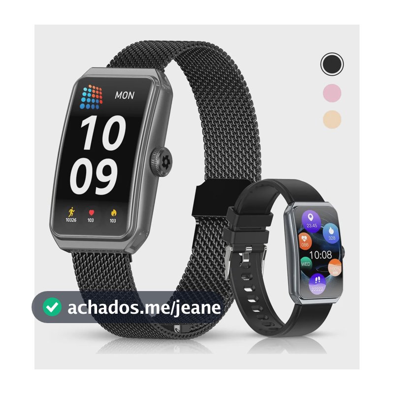 Smartband Esportiva Wesapor R11 com Tela HD de 1.47" e Monitor de Saúde para Android e iOS