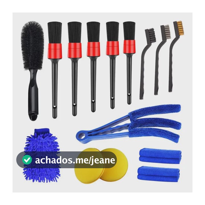 Conjunto De Escovas De Limpeza Automotiva Interior E Rodas 15 Peças