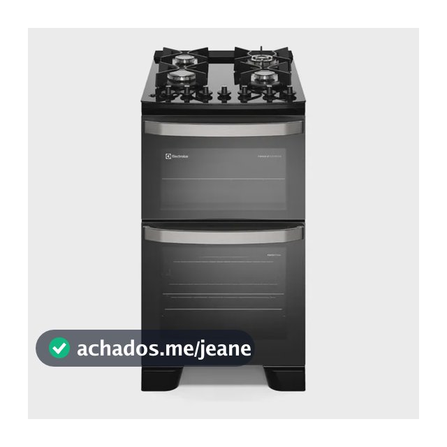 Fogão 4 Bocas Electrolux Preto Experience Mesa De Vidro, 2 F Preto