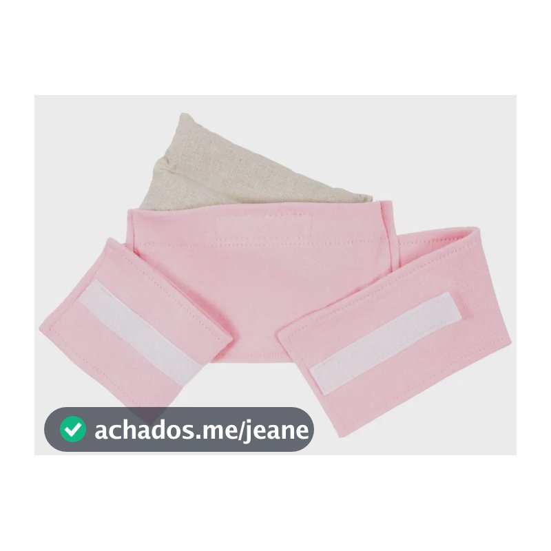Cinta Térmica Herbal para Cólica Bebê Rosa Buba