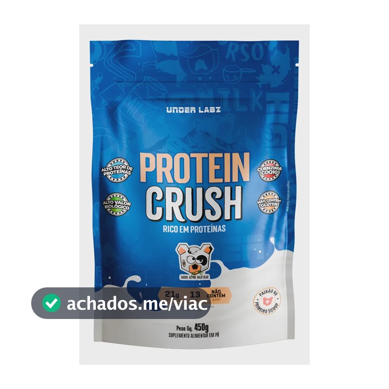Whey Protein Crush 100% Concentrado Under Labz Coq10 450g Alpine Milkbear 450g