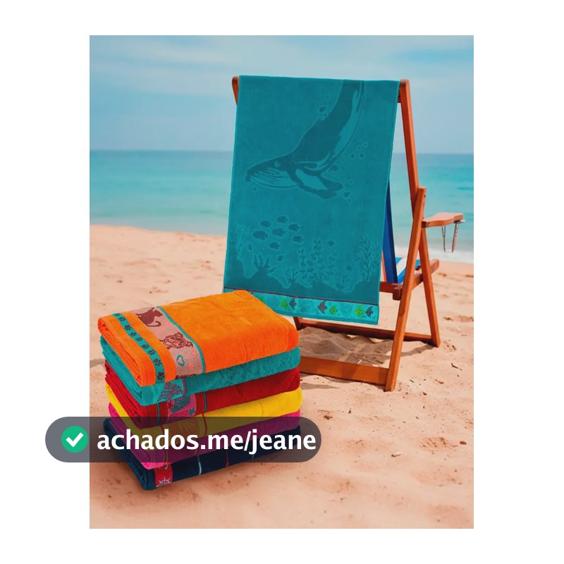 Toalha De Banho Banhão Praia Piscina Gigante 80x150cm Verão Jubarte
