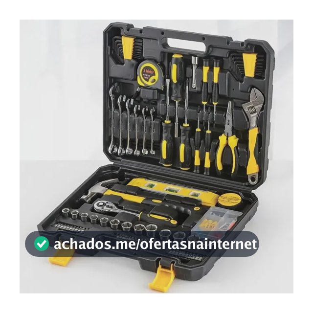 Kit Ferramentas WH-ZH112 Com 108 Peças, Profissional Com Maleta Amarelo