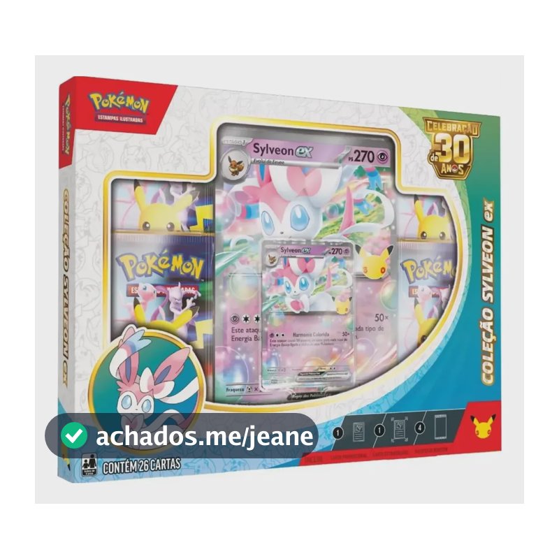 Pokémon Celebração De 30 Anos  Box Ex Sylveon