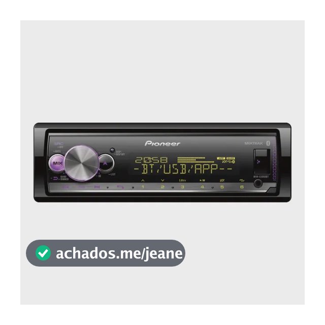 Som Automotivo Pioneer Mvh X3000BT Com USB e Bluetooth e Radio