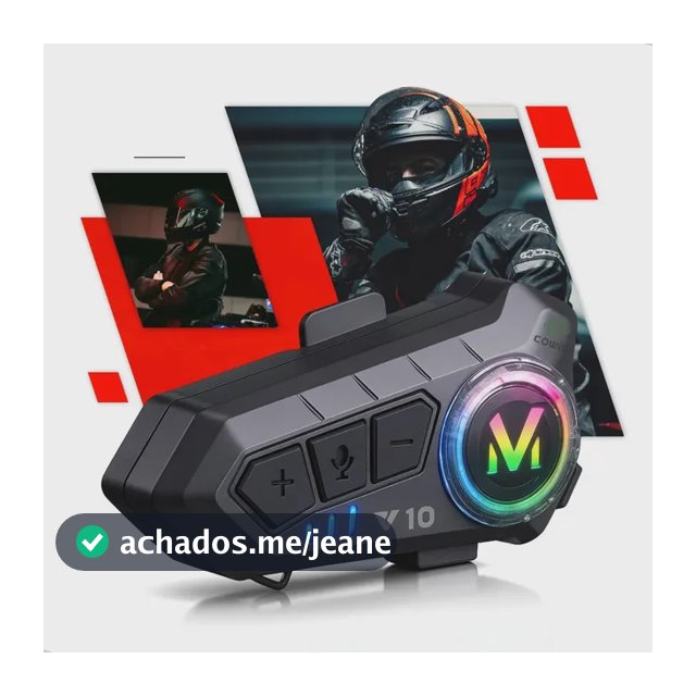 Fone De Ouvido Para Capacete Intercomunicador Bluetooth Rgb Sem Fio Música Gps Chamadas Alta Potência Antek