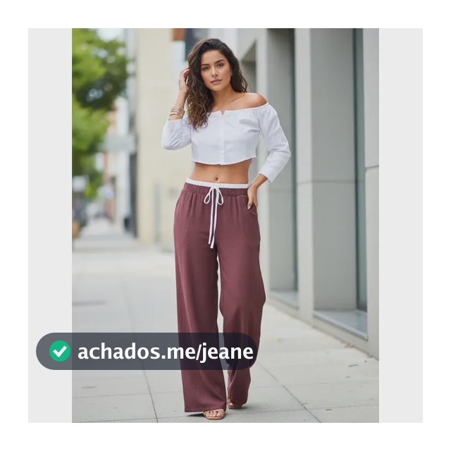 Calça Virginia Biocolor Cos Duplo Pantalona