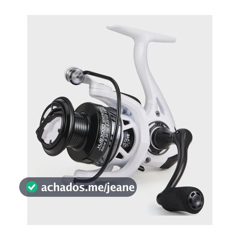 Molinete De Pesca Série 3000 11+1 Rolamentos 5.2:1 Drag 8kg Alumínio Carretel Cor Branco Sougayilang