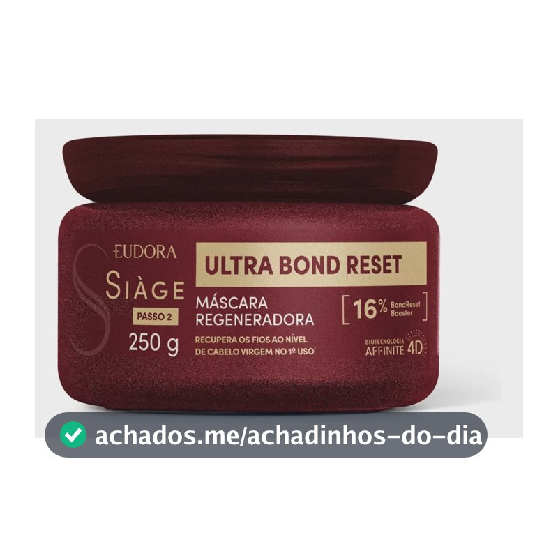 Máscara Capilar Siàge Ultra Bond Reset Eudora 250g