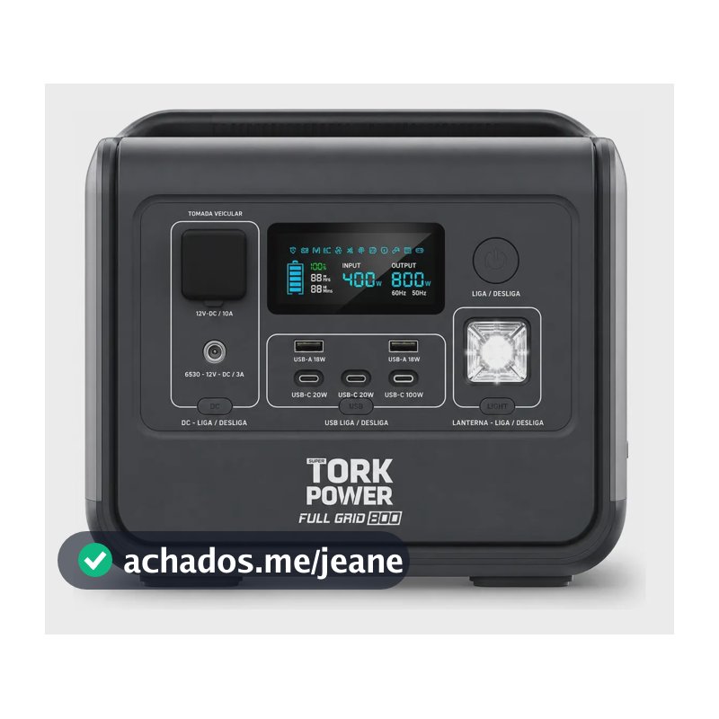 Estação De Energia Gerador Solar Portátil 1200w Pico Bateria 512wh Lifepo4 Ups Integrado 10ms Onda Senoidal Pura