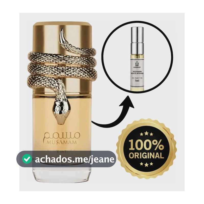Perfume Árabe Musamam White Intense Lataffa - Decant 5ml
