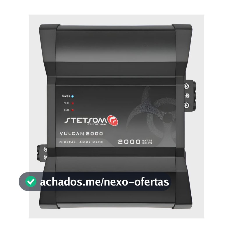 Modulo Potencia Vulcan 2000 Stetsom 2000w Rms 1 Canal 4 Ohms