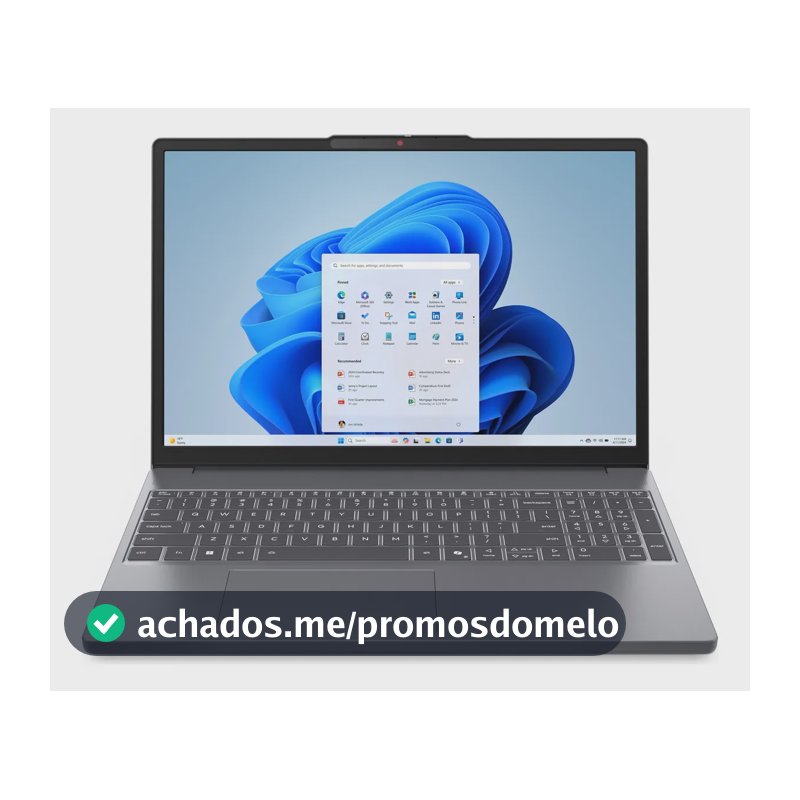 Notebook Lenovo IdeaPad Slim 3 15IRH10 Intel Core i5-13420H 8GB 512GB SSD Windows 11 15.3" - 83NS0002BR Luna Grey