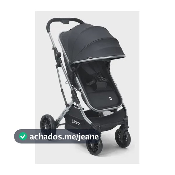 Carrinho de Bebê Litet Duna 2 em 1: Passeio e Moisés com Travel System