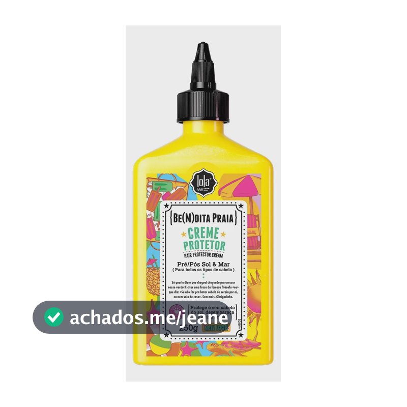 Lola Bemdita Praia Creme Protetor Pré E Pós Sol E Mar 250g Lola From Rio