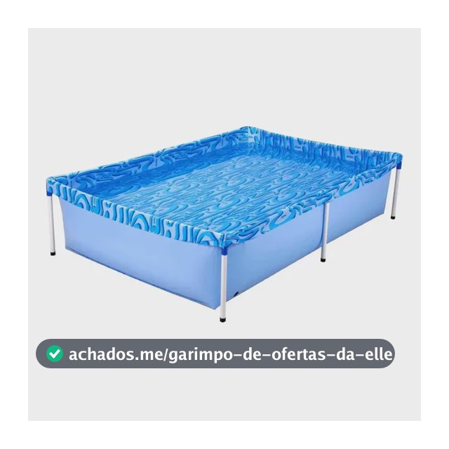 Piscina Retangular Infantil Mor 1.000L Azul 1002