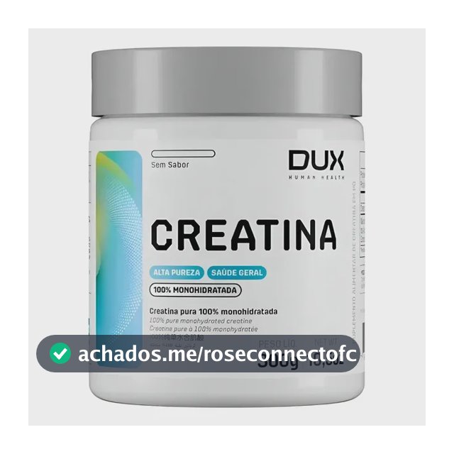 Creatina Monohidratada 100% Dux Nutrition Pote 300g Sem Sabor