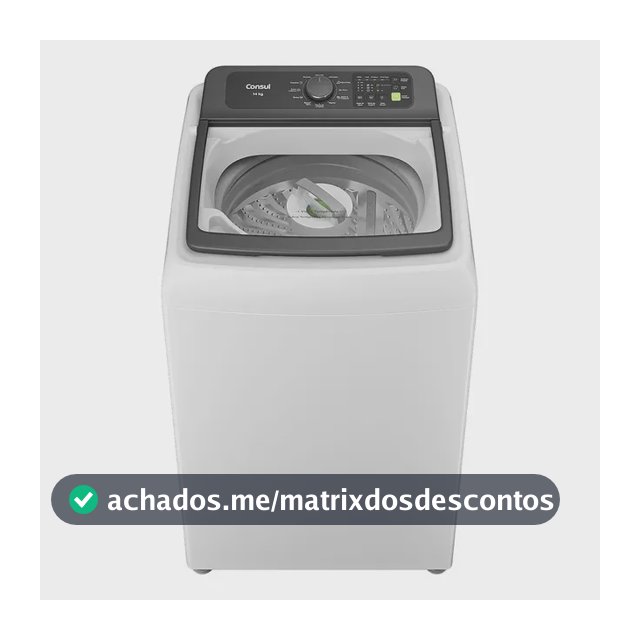 Máquina de Lavar Consul 14Kg Branca com Modo Eco - CWN14AB