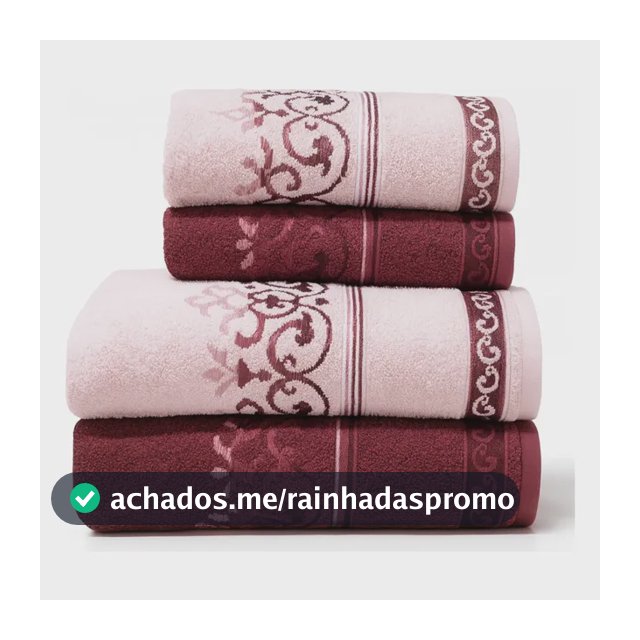 Jogo Toalhas Banho E Rosto Grossas Macias 100% Algodão 4pçs