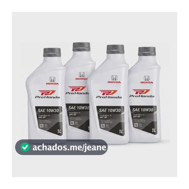 Kit 4 Óleo Motor Honda 10w30 Mineral Fit Crv City Accord