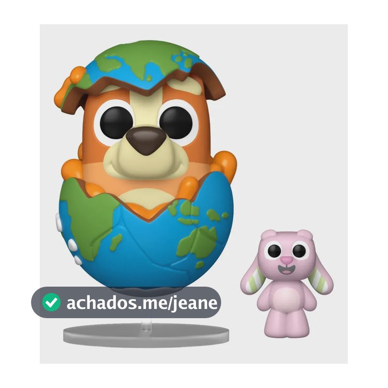 Boneco Funko Pop! & Buddy Exclusivo Bluey - Bingo e Floppy