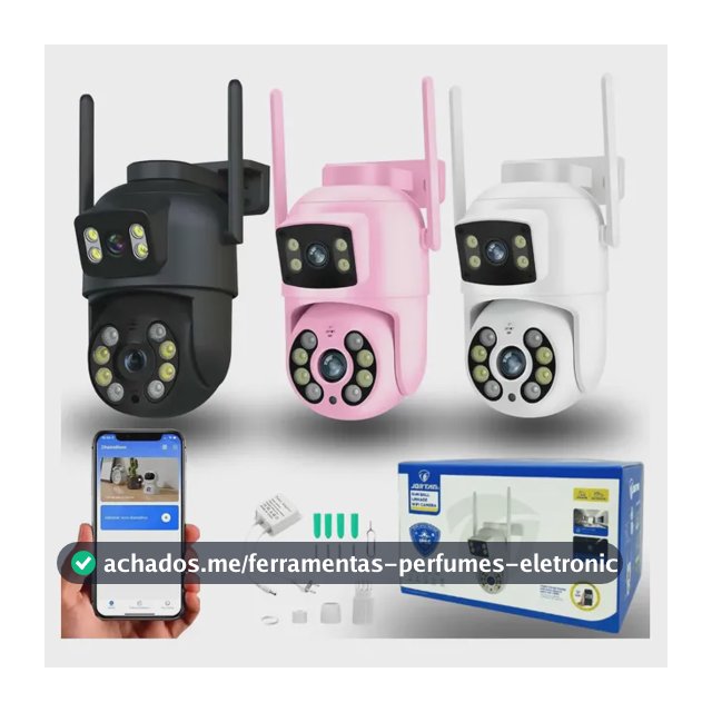Câmera De Segurança A28 Wifi Dupla 4mp Ptz Sensor Yousee