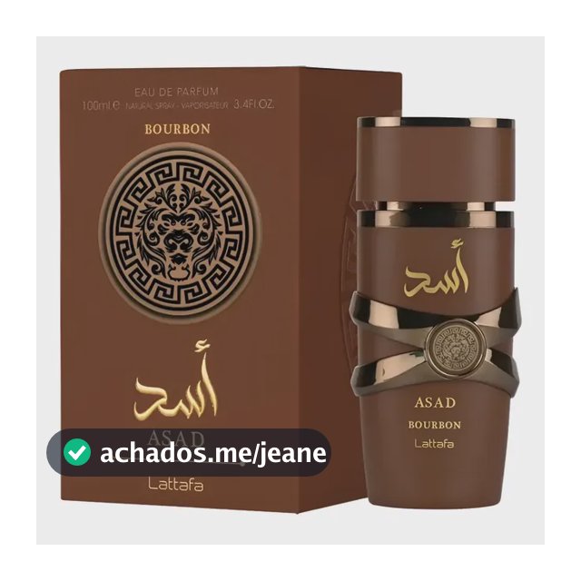 Perfume Árabe Masculino Asad Bourbon Lattafa Eau De Parfum 100ml