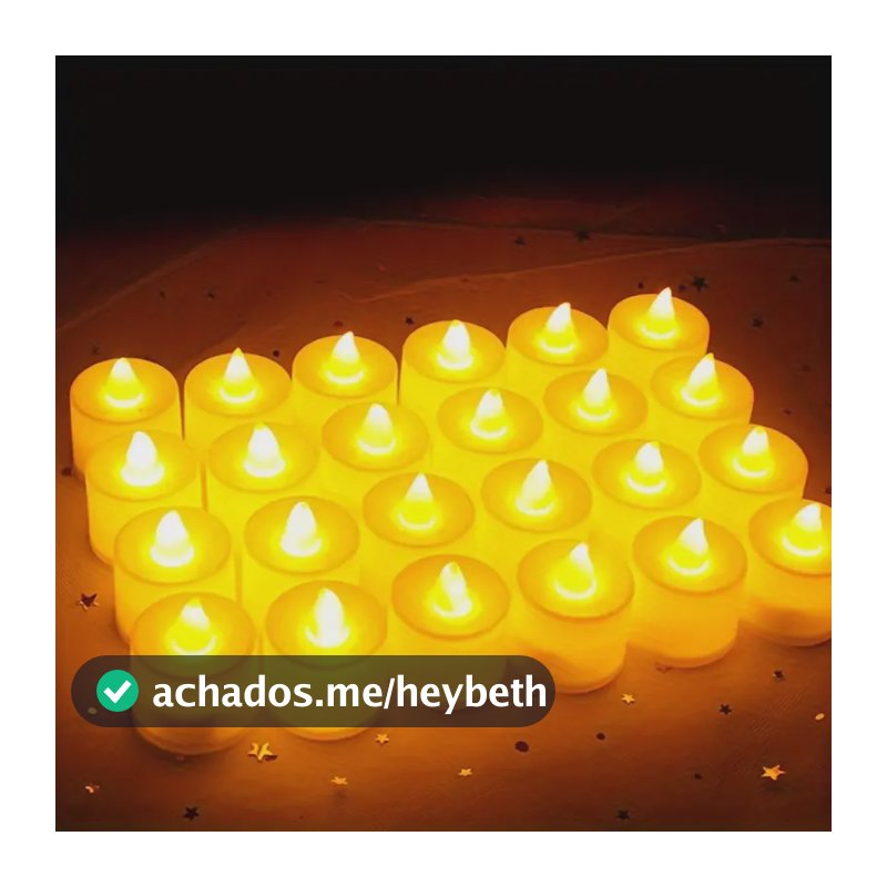 50 Pcs Mini Vela Led Eletrônica Chama Viva Decoração