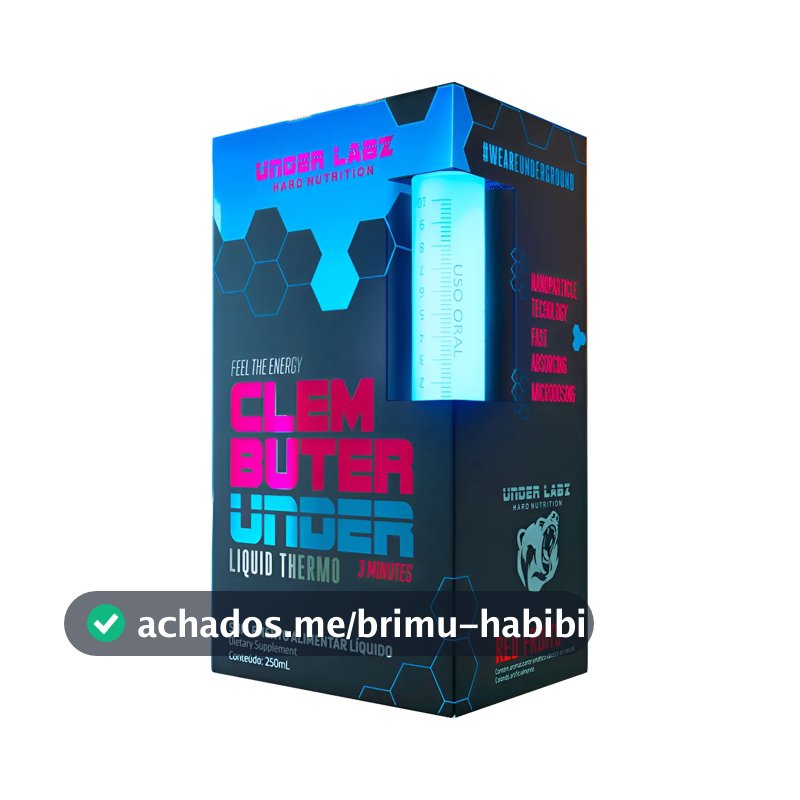Clembuter Under Labz Fast Dose 250ml Termogenic Liquido Sabor Red Frutis