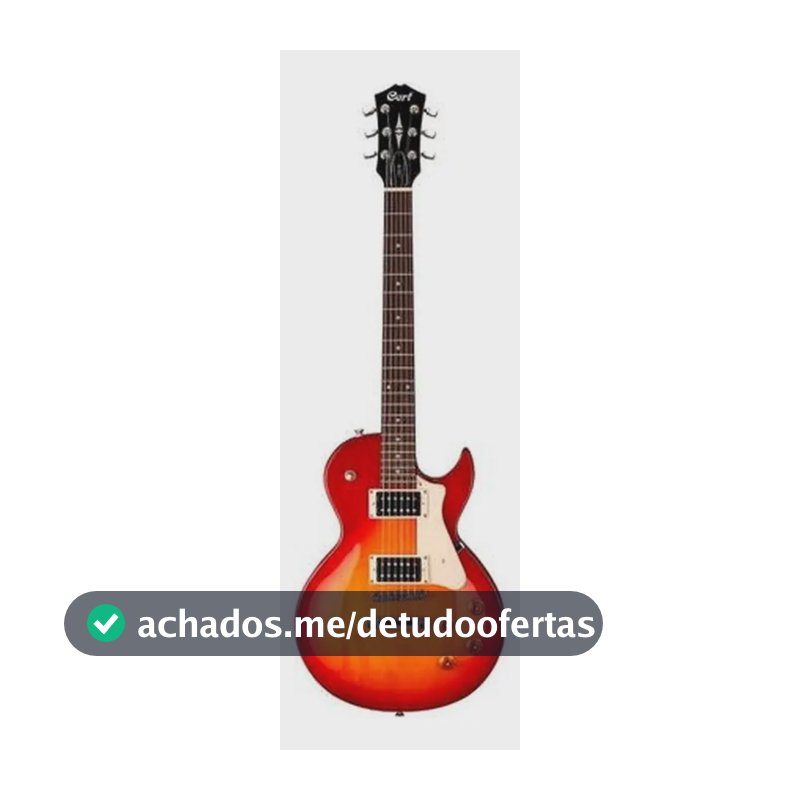 Guitarra Elétrica Cort CR Series CR100 Mogno Cherry Red Burst
