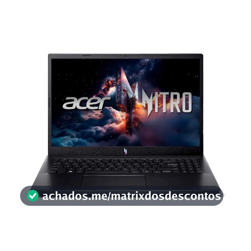 Notebook Gamer Acer Nitro V15 ANV15-52-52VN Intel® Core™ i5-13420H 13ªG 512 GB SSD 16 GB RAM RTX 4060 15.6”
