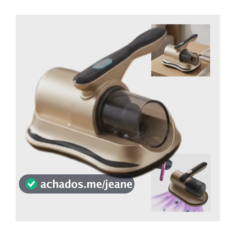Aspirador De Estofados Colchao Sofa Sucção Potente 8000pa Dourado 127/220v