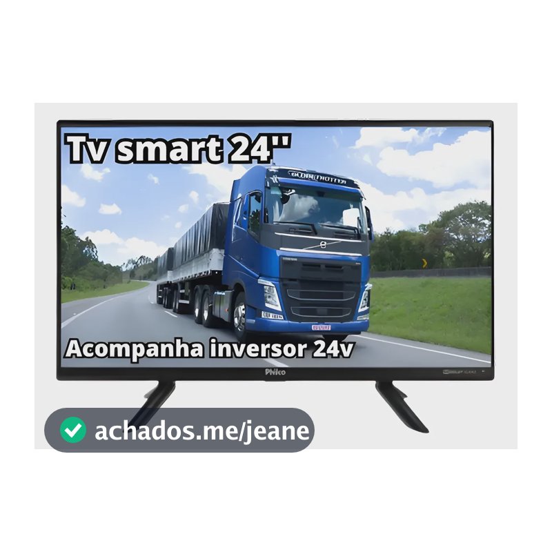Smart Tv 24 Polegadas Digital Usb Caminhão Inversor 24 Volts