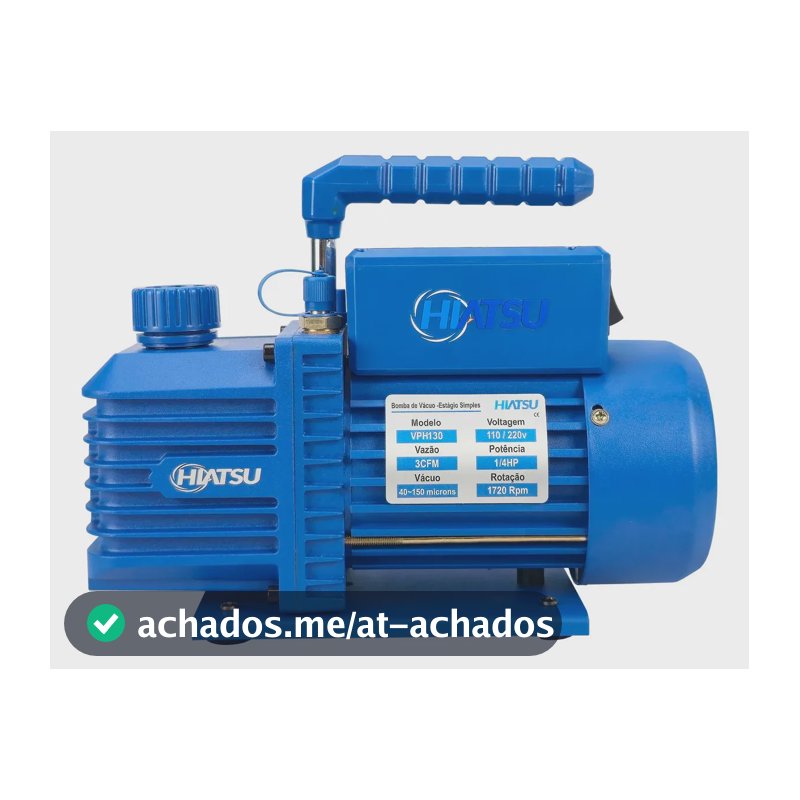 Bomba De Vácuo Estágio Simples 3cfm Bivolt