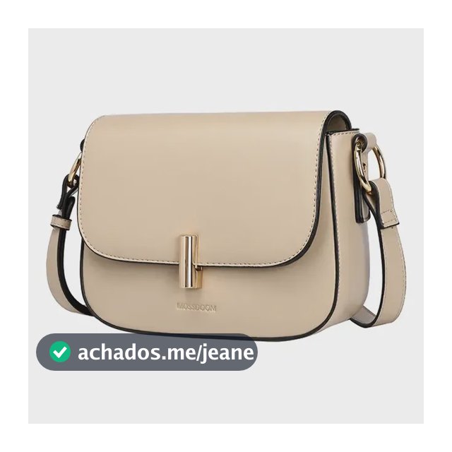 Bolsa Mossdoom Feminina Quadrada Com Tampa Transversal