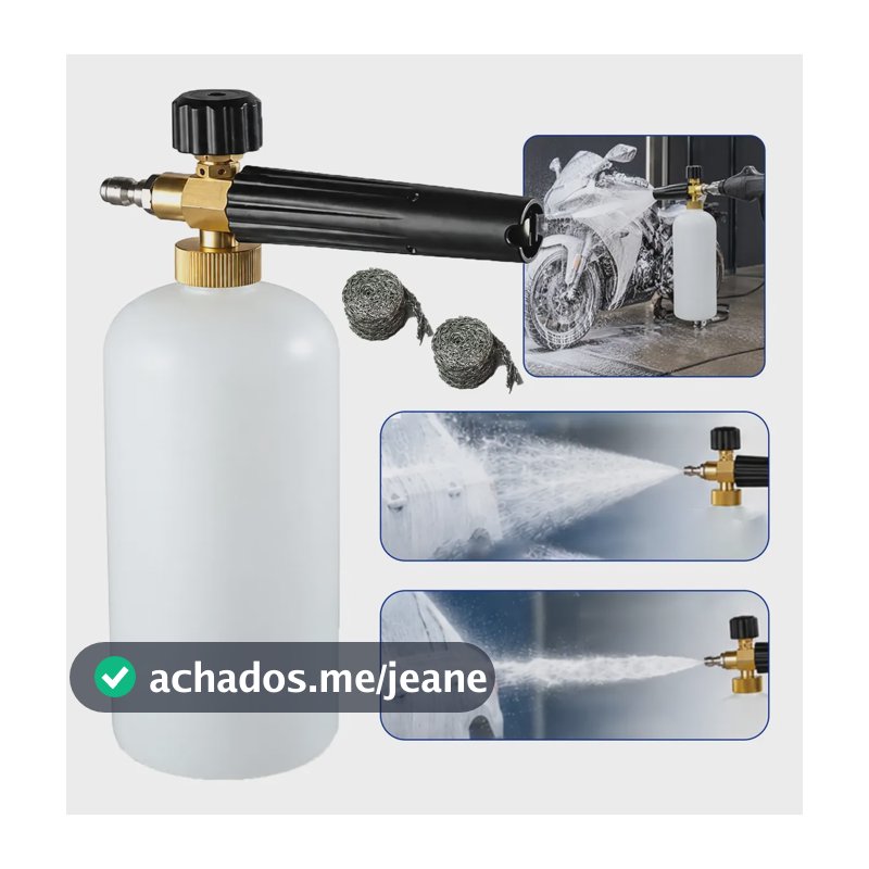 1 Litro  Snow Foam Espuma Engate  Rápido 1/4 Alta Pressão 1.20