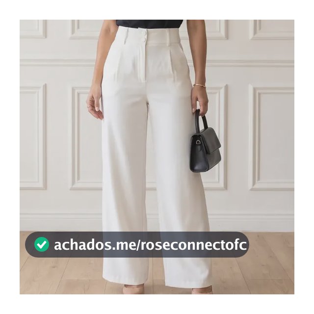Calça Wide Leg Alfaiataria Social Pantalona Cintura Alta
