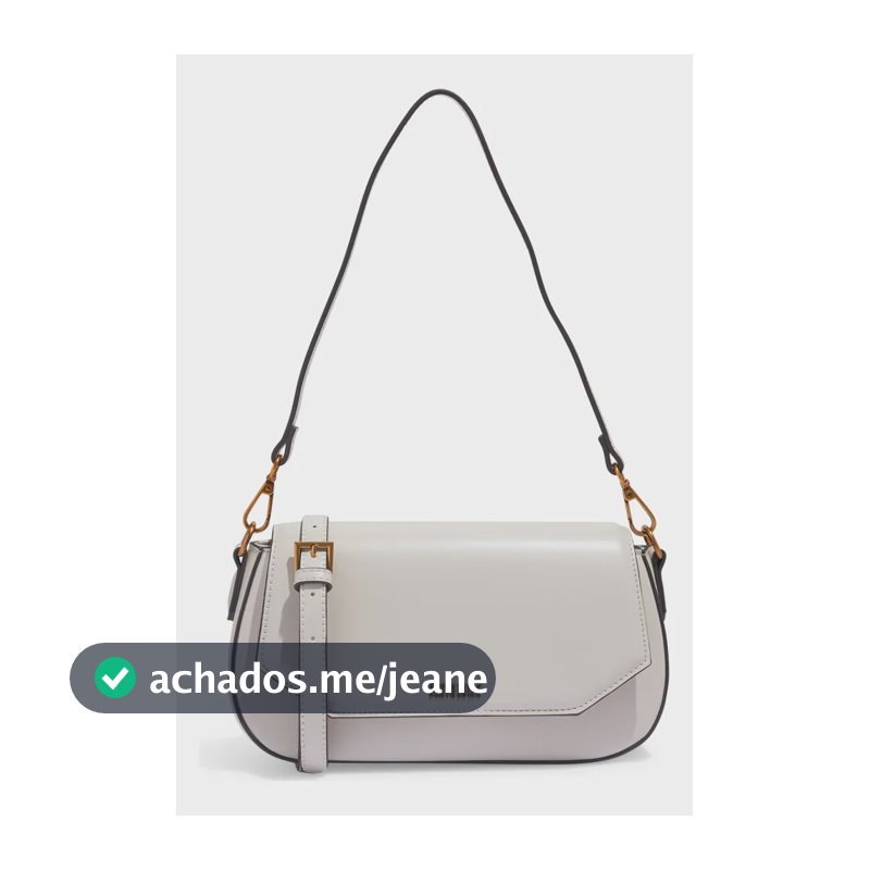 Bolsa Santa Lolla Flap Bag Média Estruturada Alça Dupla Soft Vanilla Liso Dourado Da Cor Da Bolsa
