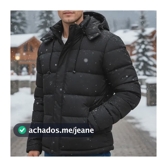Jaqueta Bobojaco Casaco Forrado Impermeável Frio Neve Moto Preto M Liso