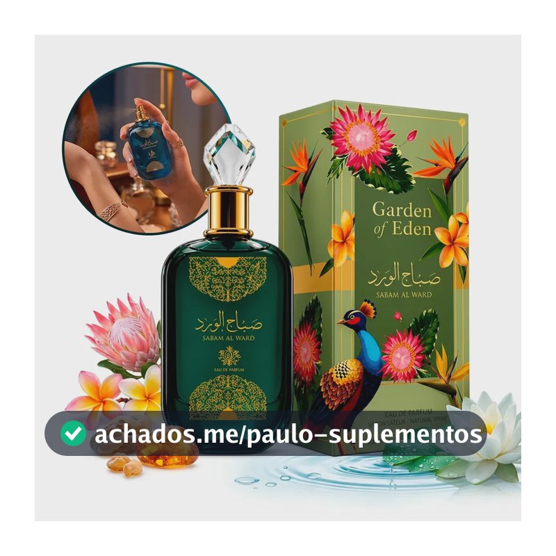 Perfume Sabah Al Ward Garden Of Eden 100ml Hannity Cosmeticos